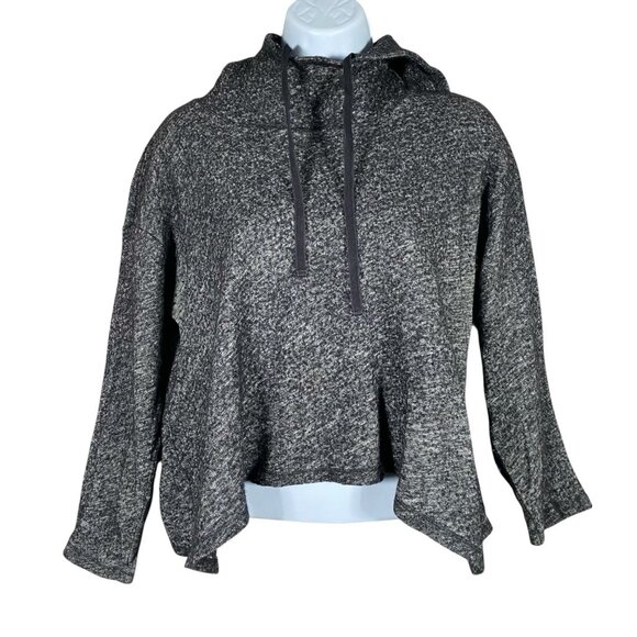 Eileen Fisher Hoodie Sweater Size M Grey Organic Cotton Wool Pullover Sweatshirt - Picture 1 of 12